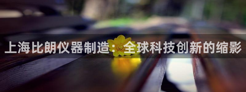欧星娱乐彩票：上海比朗仪器制造：全球科技创新的缩影