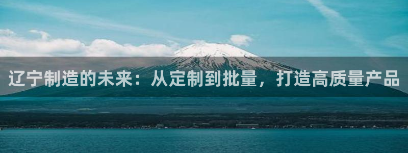 星欧娱乐平台电话：辽宁制造的未来：从定制到批量，打造高质量产