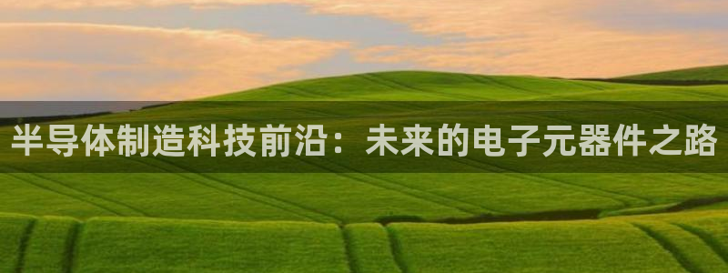 星欧娱乐注册官网入口：半导体制造科技前沿：未来的电子元器件之