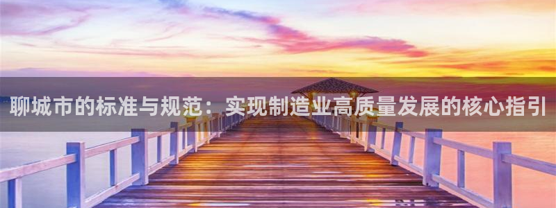 星欧娱乐官网：聊城市的标准与规范：实现制造业高质量发展的核心