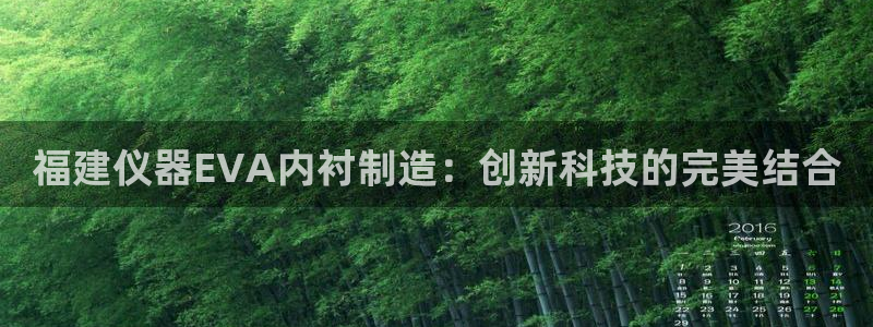 娱乐星天地马思纯欧豪：福建仪器EVA内衬制造：创新科技的完美