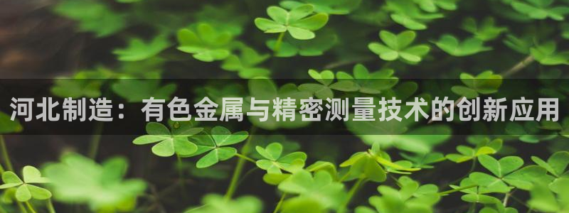 星欧娱乐扣费详情详解：河北制造：有色金属与精密测量技术的创新