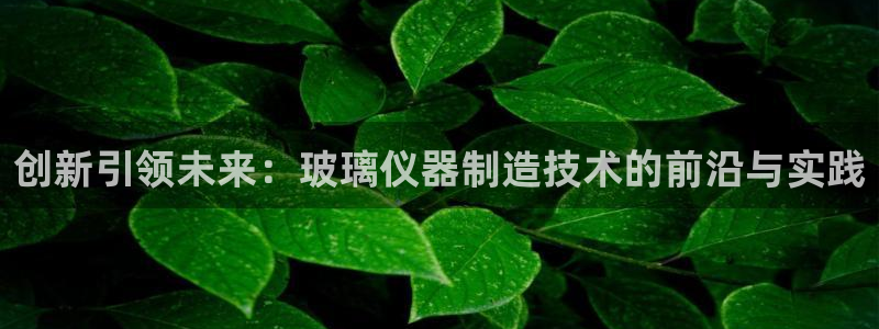 星欧娱乐开户：创新引领未来：玻璃仪器制造技术的前沿与实践