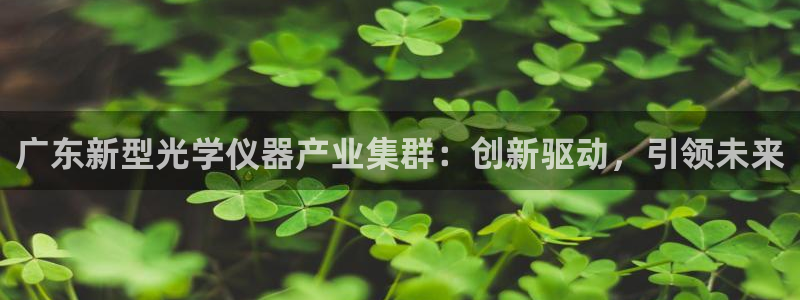 欧星娱乐公司：广东新型光学仪器产业集群：创新驱动，引领未来