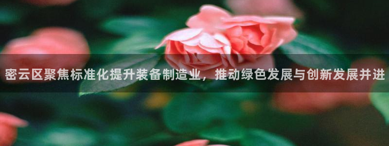 星欧娱乐平台是否安全：密云区聚焦标准化提升装备制造业，推动绿