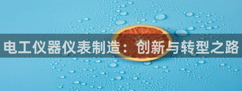 星欧平台娱乐注册的方式：电工仪器仪表制造：创新与转型之路