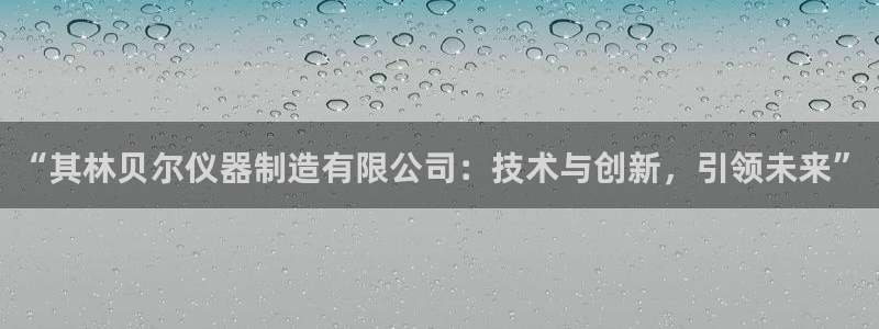 星欧娱乐平台主管：“其林贝尔仪器制造有限公司：技术与创新，引