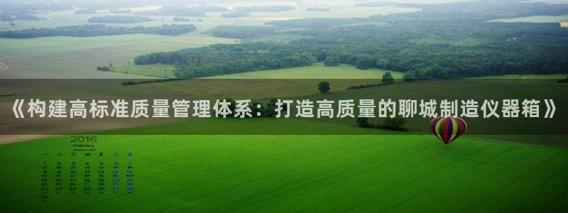 星欧娱乐平台登陆地址：《构建高标准质量管理体系：打造高质量的