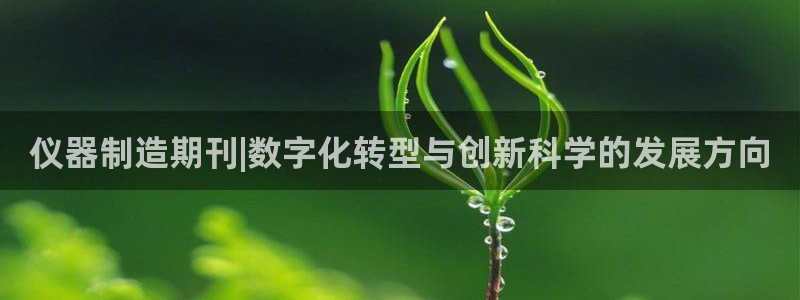 欧乐星城儿童娱乐：仪器制造期刊|数字化转型与创新科学的发展方