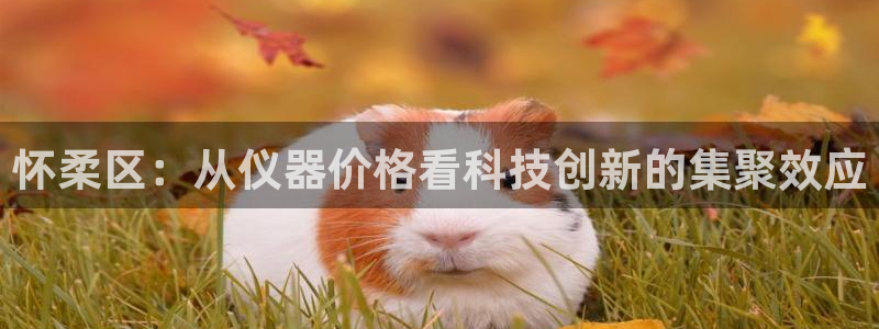 欧星娱乐棋牌：怀柔区：从仪器价格看科技创新的集聚效应