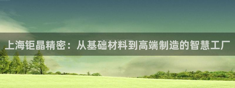 欧星娱乐视频：上海钜晶精密：从基础材料到高端制造的智慧工厂